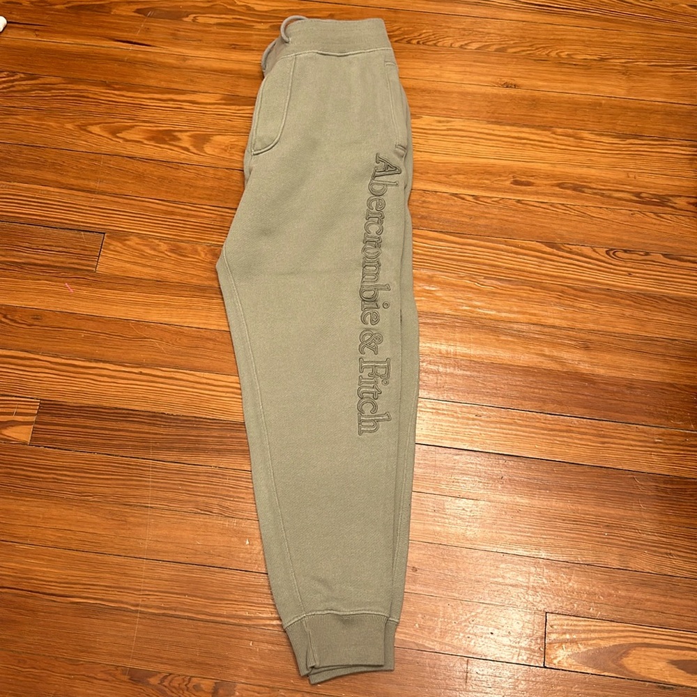 Olive green joggers, Abercrombie & Fitch